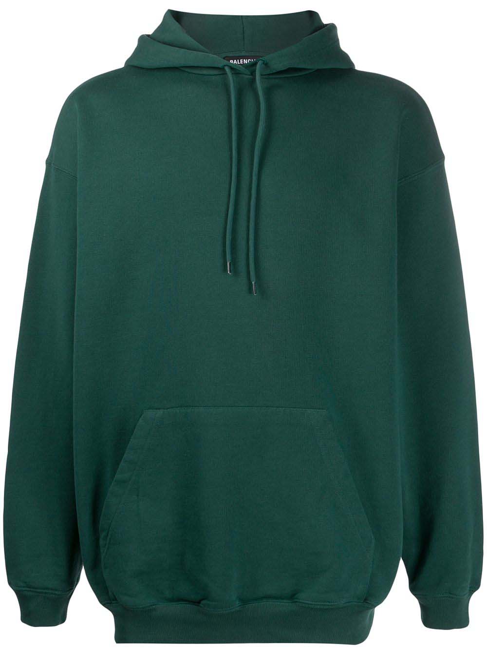 Mikina Balenciaga Logo Print Hoodie Zelené | 570798THV793230, 0