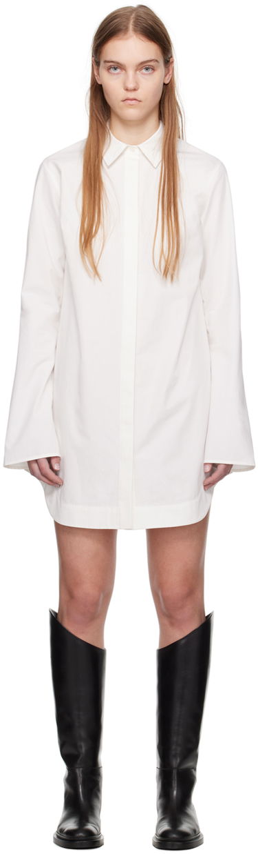 Šaty Loulou de Saison Loulou de Saison Eknath Mini Shirt Dress Biela | EKNATH, 0