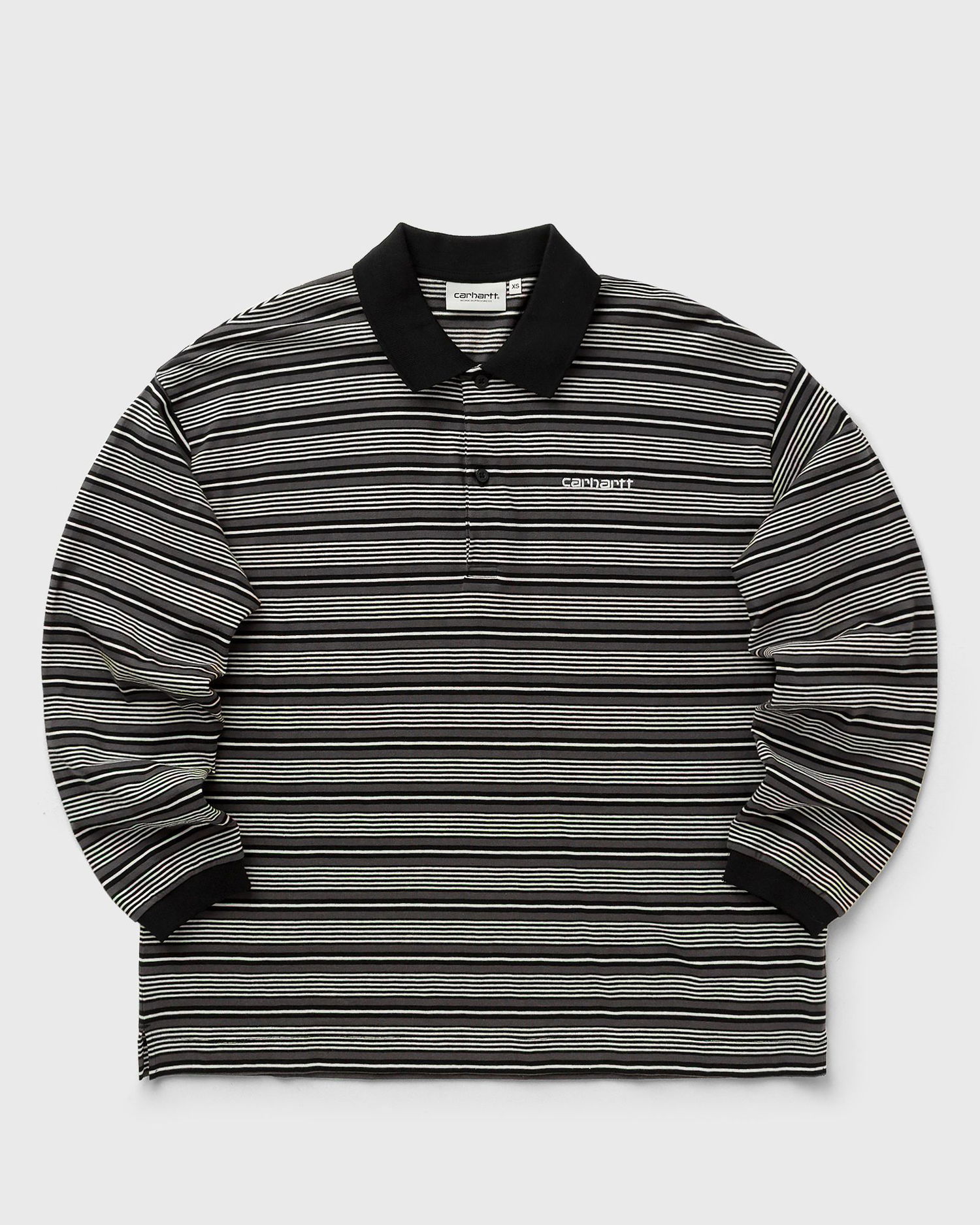 Polo tričko Carhartt WIP Largo Striped Long Sleeve Polo Tee Rôznofarebný | I035530-37F.XX, 1