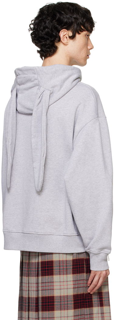 Mikina Charles Jeffrey Loverboy Charles Jeffrey LOVERBOY Knit Patchwork Hoodie Šedá | 41100301, 2