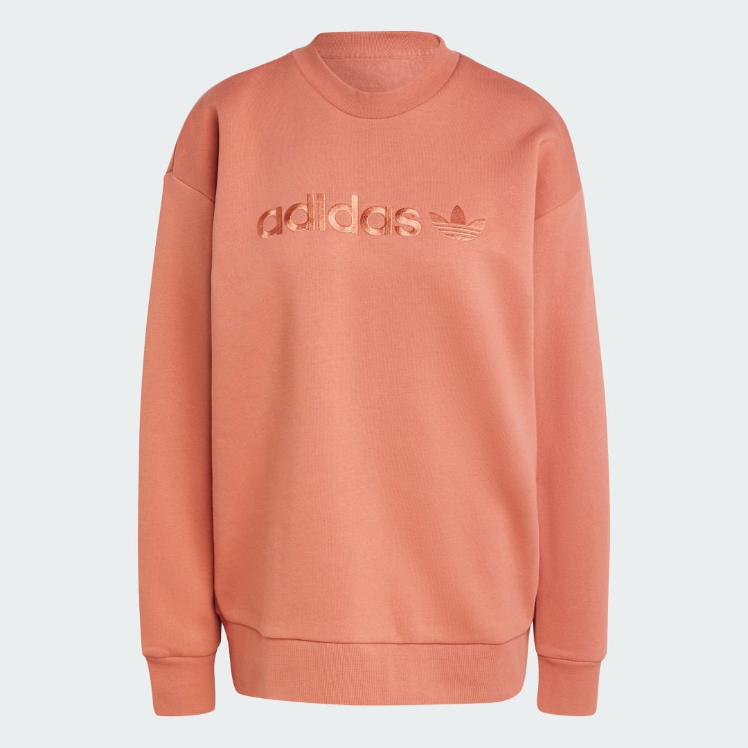 Mikina adidas Performance Boyfriend Crew Sweatshirt Oranžová | HY8732, 0