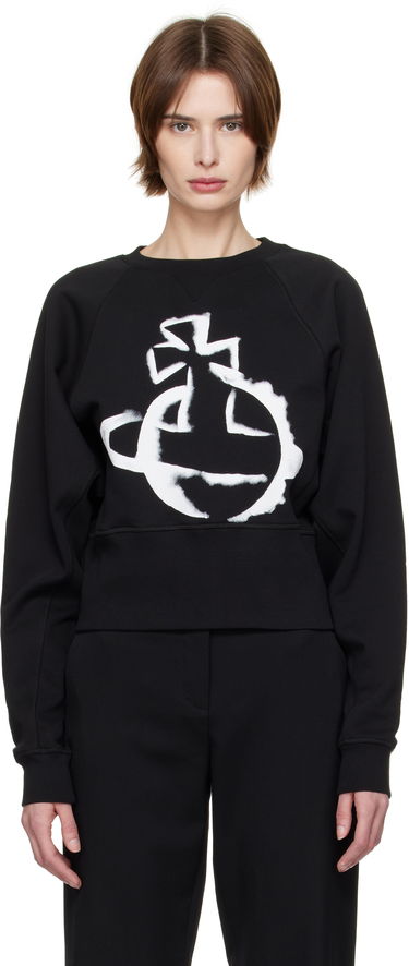 Sveter Vivienne Westwood Vivienne Westwood Stencil Orb Sweatshirt Čierna | 1I01000Y-J006O-, 0