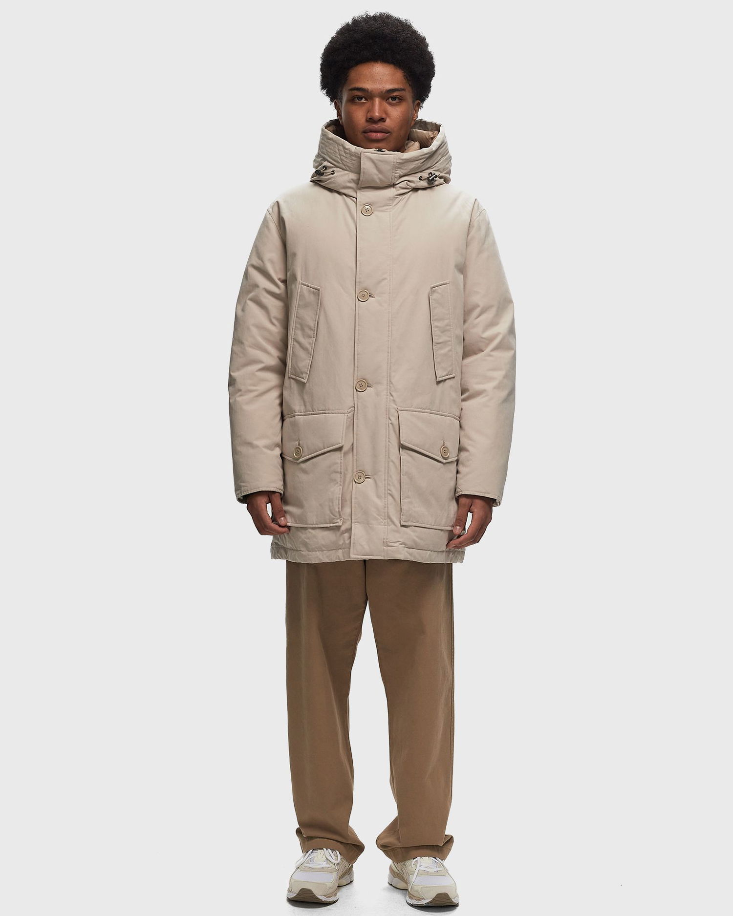 Parka WOOLRICH ARCTIC PEACHED COTTON Parka Béžová | CFWOOU1022MRUT3780-7404, 1