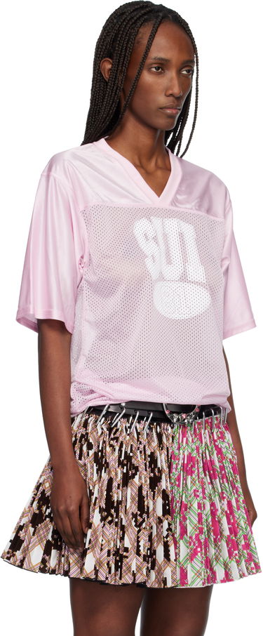 Dres Anna Sui Mesh 'Sui 81' Graphic V-Neck Jersey Rôznofarebný | T1026B2, 1