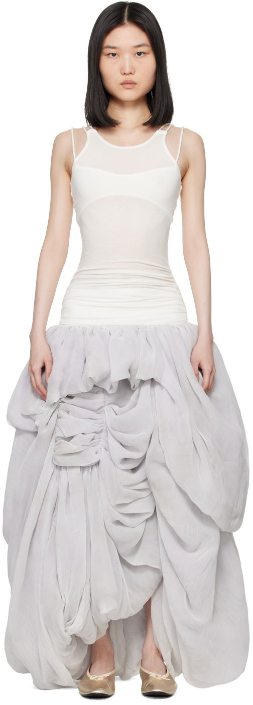 Šaty Collina Strada Collina Strada Soft Maxi Dress Biela | XX4458, 0