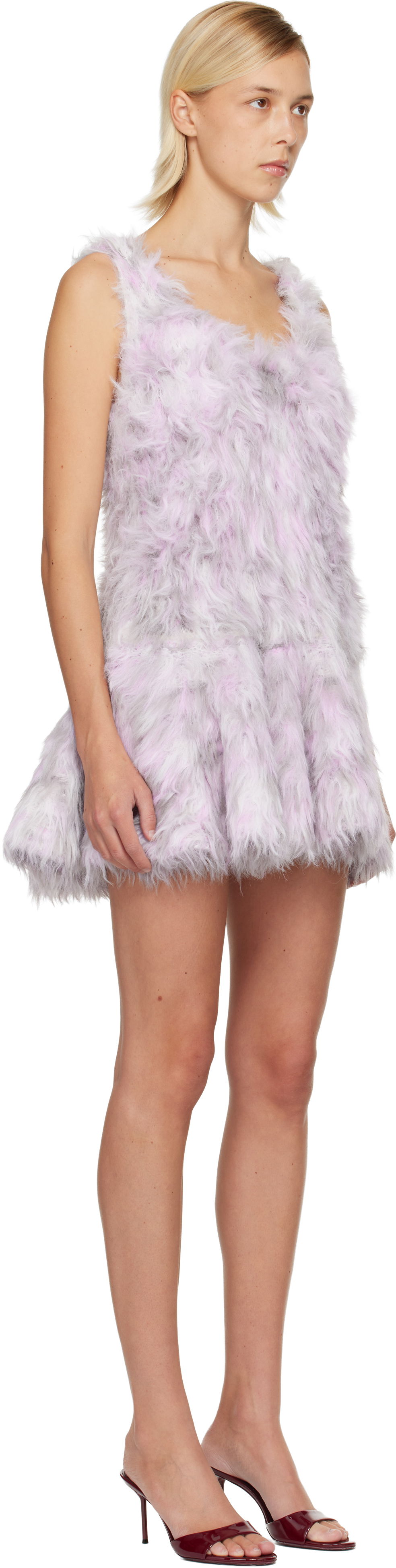 Šaty Diesel M-Astrid Faux-Fur Minidress Rôznofarebný | A21450 0EGCD, 1