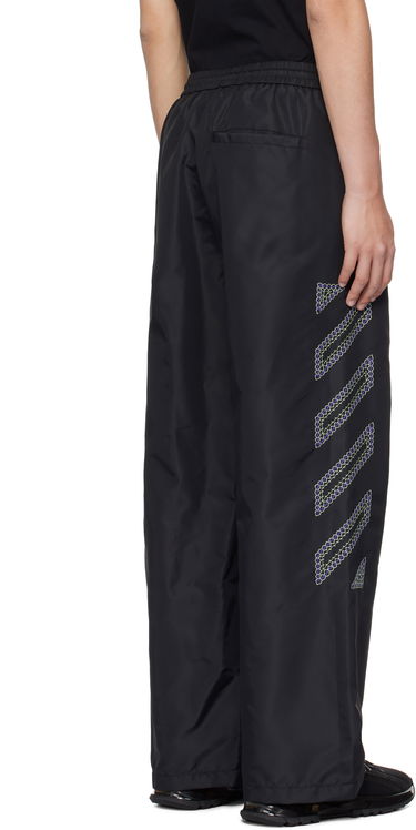 Tepláky Off-White Diag Outl Nylon Faille Track Pants Čierna | OMCJ038S25FAB0011050, 2
