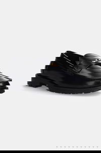 Jocelyn Leather Flat-Heel Loafers