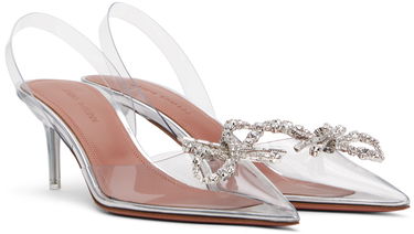 Tenisky a topánky Amina Muaddi Rosie Glass Slingback Pumps Biela | ROSIE GLASS SLING 60 CL PVC, 3