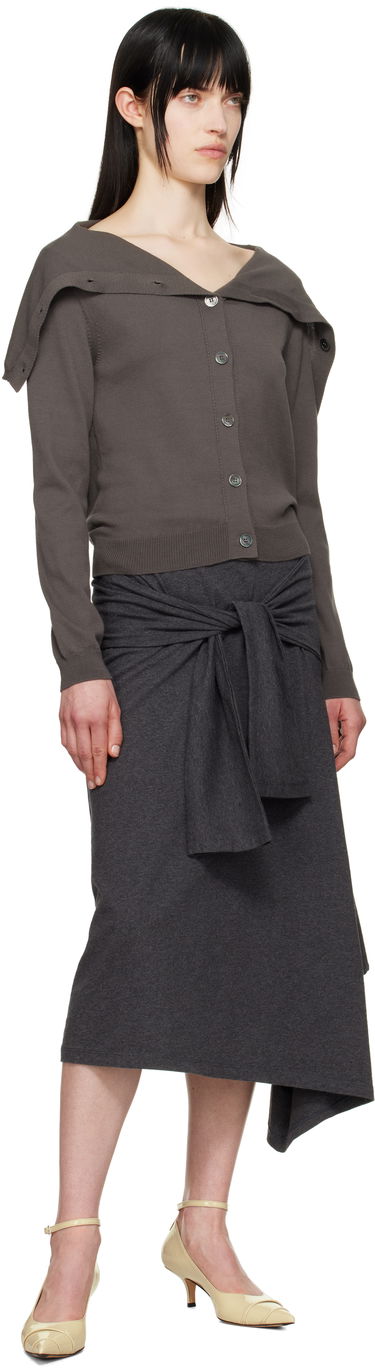 Sveter OUR LEGACY Our Legacy Open Knit Cardigan Šedá | W2253OF, 3