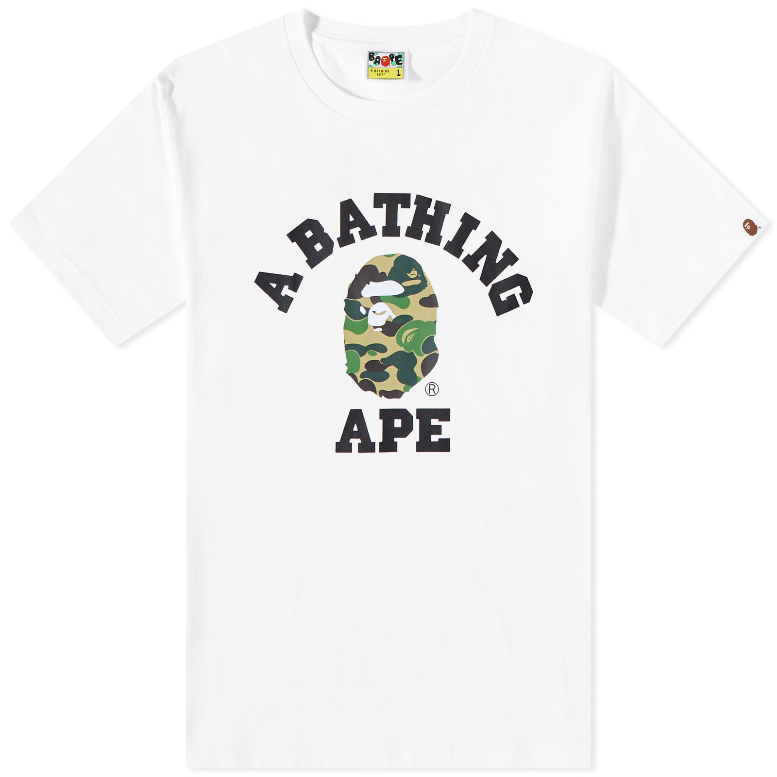 ABC Camo College T-Shirt White Green