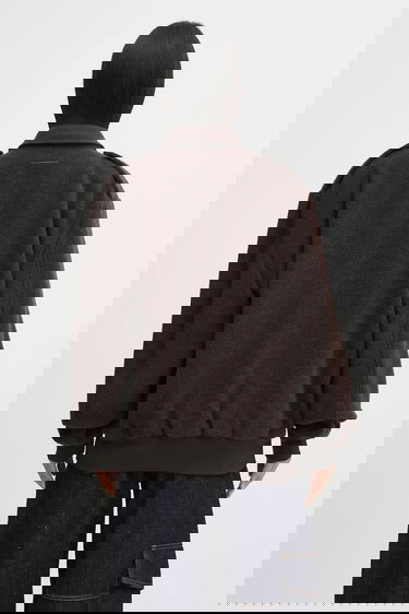 Bomber bunda Maison Margiela MM6 Maison Margiela Wool Jacket Transitional Oversize Hnedá | S62AN0169.M35635.002F, 2