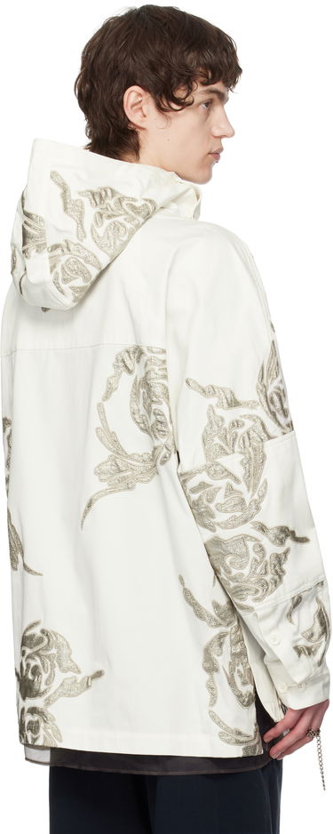 Vetrovka Dries Van Noten Dries Van Noten Embroidered Patches Jacket Biela | 251-020753-1473, 2