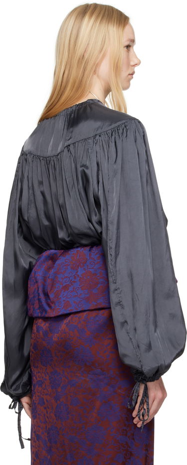 Košeľa Dries Van Noten Dries Van Noten Drawstring Blouse Čierna | 251-010710-1427, 2