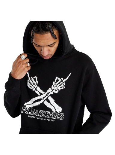 Mikina Pleasures Don't Care Hoodie Čierna | P23SP052 BLACK