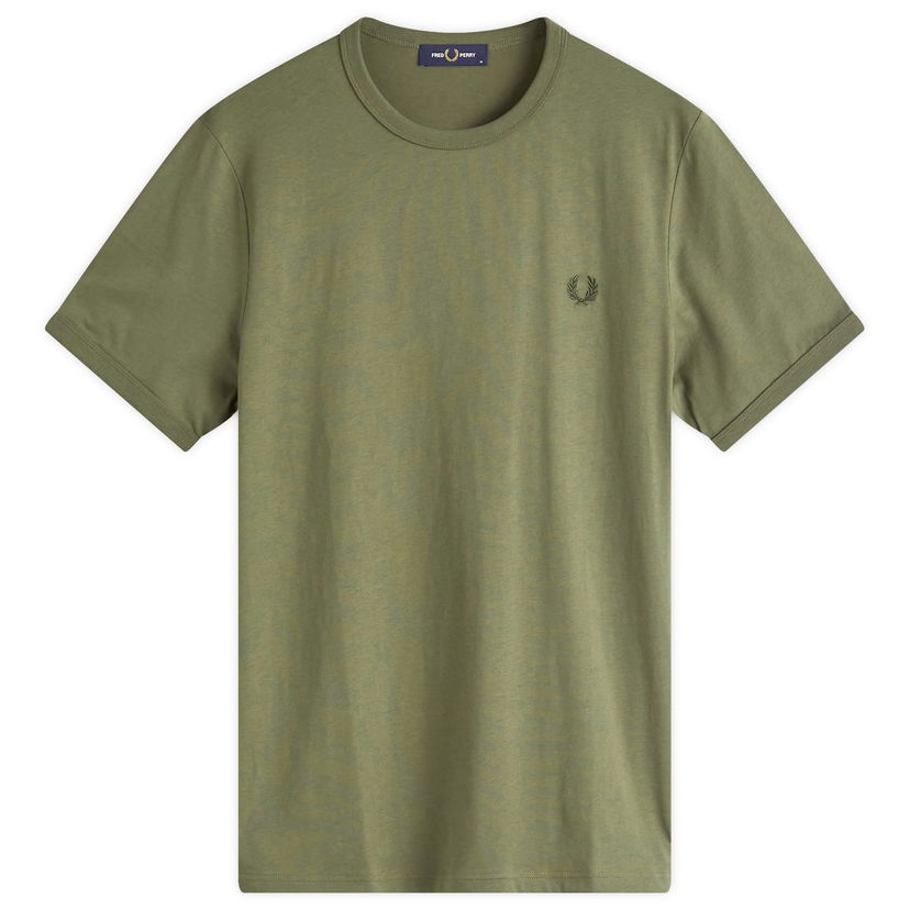 Tričko Fred Perry Ringer T-Shirt Zelené | M3519-X21