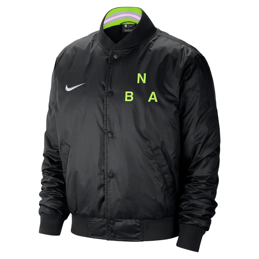 Bomber bunda Nike NBA Team 31 Courtside Lightweight Jacket Čierna | DR9074-010, 1