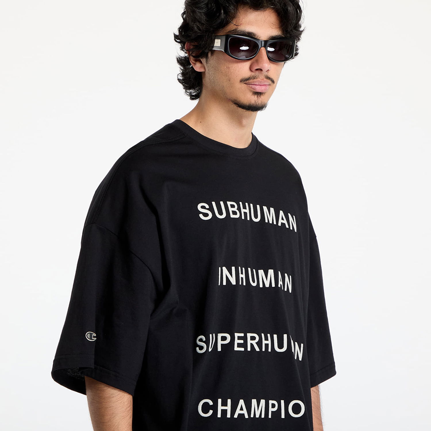 Tričko Rick Owens Rick Owens DRKSHDW x Champion Tommy T-Shirt Čierna | CM01E1675 CHJG 09, 1