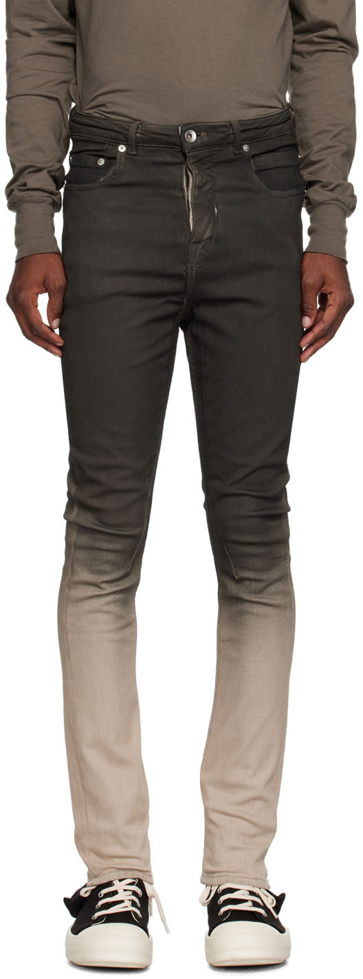 Džínsy Rick Owens DRKSHDW Luxor Jeans Šedá | DU02C5366 SBEDE, 0
