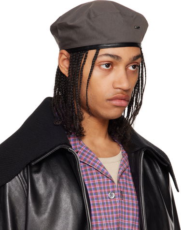 Baretka OUR LEGACY OUR LEGACY Twill Beret Šedá | A2258BOS, 3