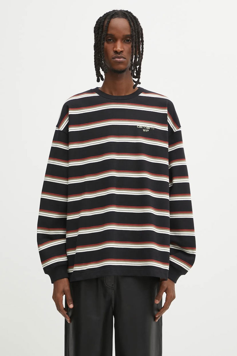 Tričko Carhartt WIP Striped Long-Sleeve Holm T-Shirt Rôznofarebný | I035303.37DXX