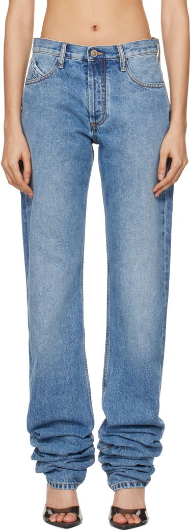 Džínsy The Attico Attico Long Scrunch Jeans Modrá | 250WCP00214 DDD085AA, 0