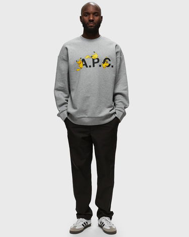 Sveter A.P.C. Pokémon Pikachu x Crewneck Šedá | COGVF-H27863-PLB, 2