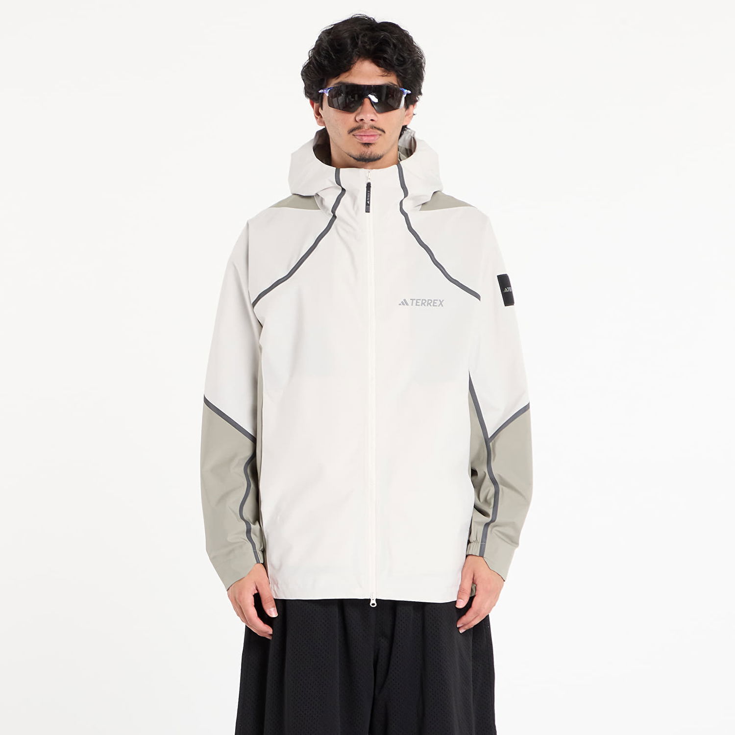Pláštenka adidas Performance National Geographic CLIMAPROOF Rain Jacket Biela | KC2342, 0