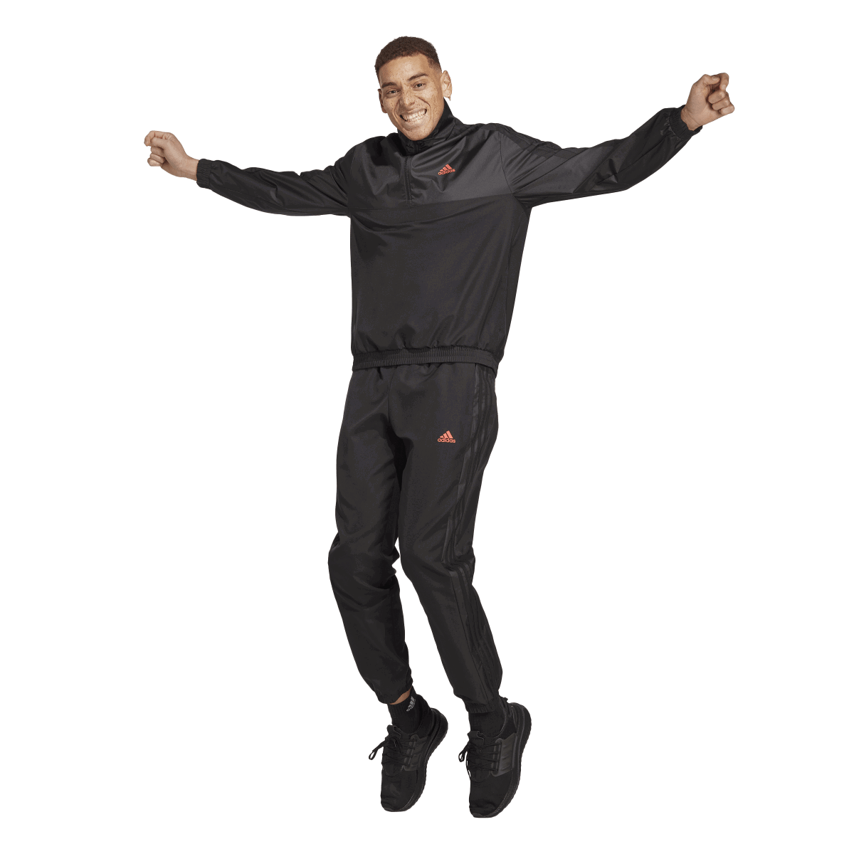 Súprava adidas Originals Men's 1/4 Zip Woven Tracksuit Čierna | IC6771, 0