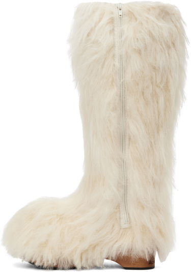 Oblečenie Acne Studios Acne Studios Furry Clog Boots Biela | AD0788-, 2