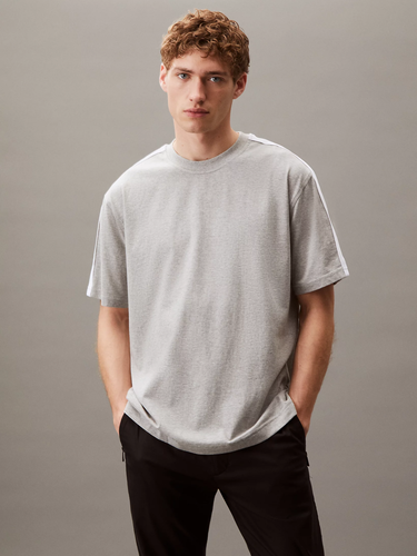 Tričko CALVIN KLEIN Calvin Klein Performance Tape Short Sleeve T-Shirt Šedá | LVGMS5K177-P74, 0