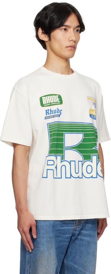 Tričko Rhude Rhude Roadway Racing T-Shirt Biela | RHPF25TT11012, 1