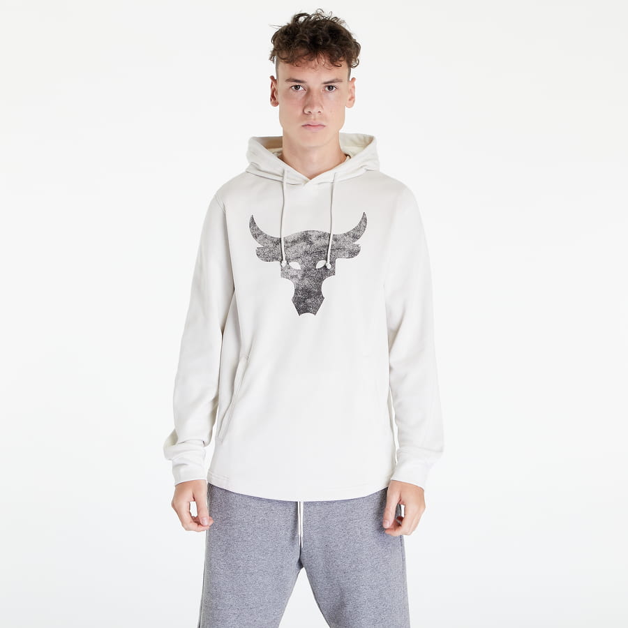 Mikina Under Armour Project Rock Terry Hoody Biela | 1367107-110, 0