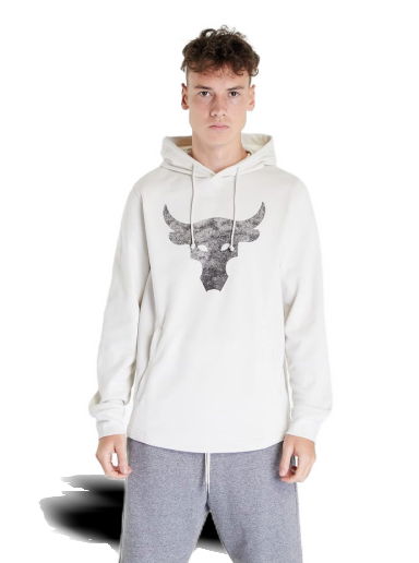 Mikina Under Armour Project Rock Terry Hoody Biela | 1367107-110