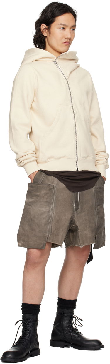 Mikina Rick Owens Rick Owens DRKSHDW Mountain Hoodie Béžová | DU01E3286 FN, 3