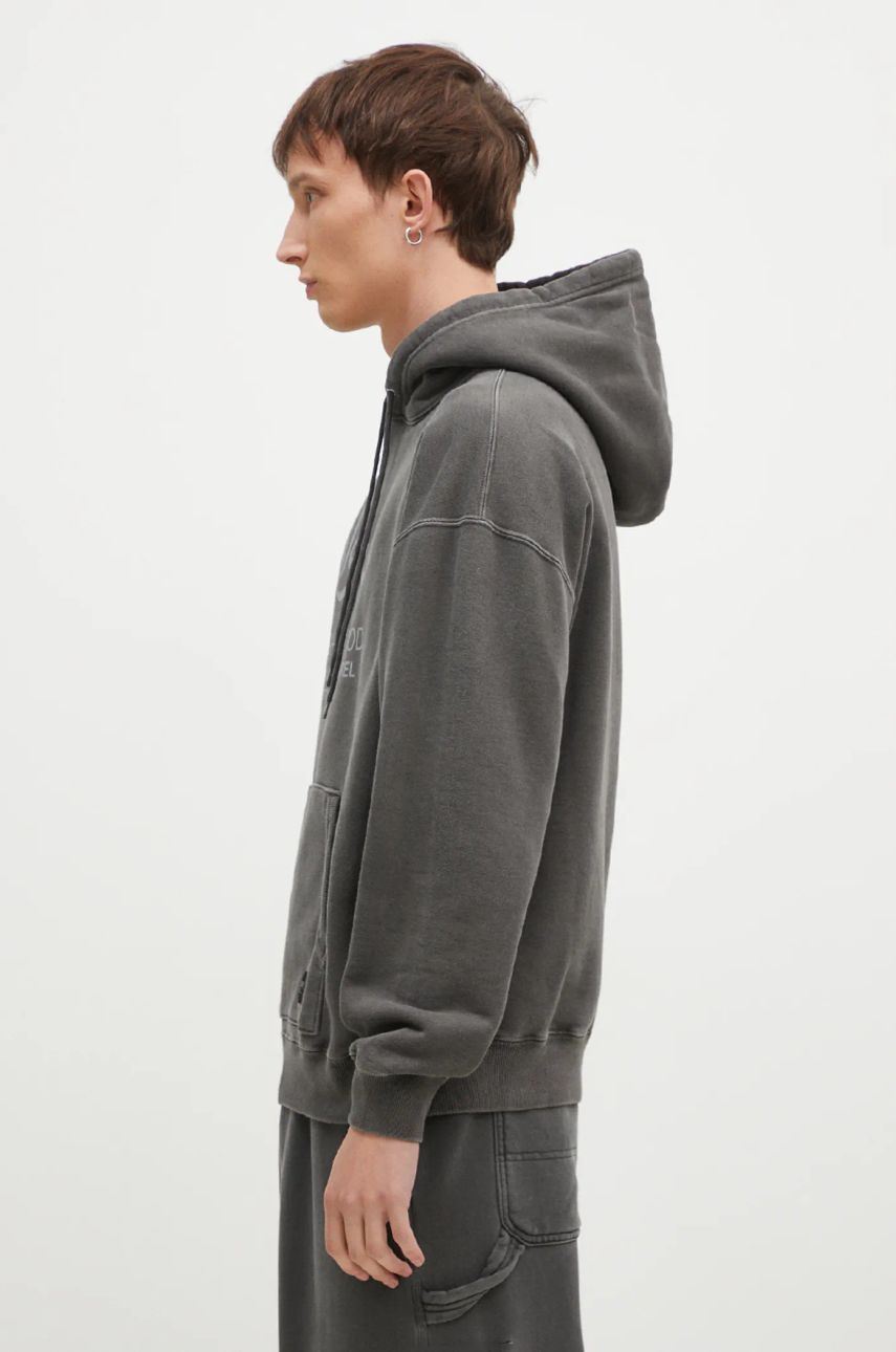 Mikina Neighborhood Pigment Dyed Graphic Print Hoodie Šedá | 242UNNH.CSM02, 1