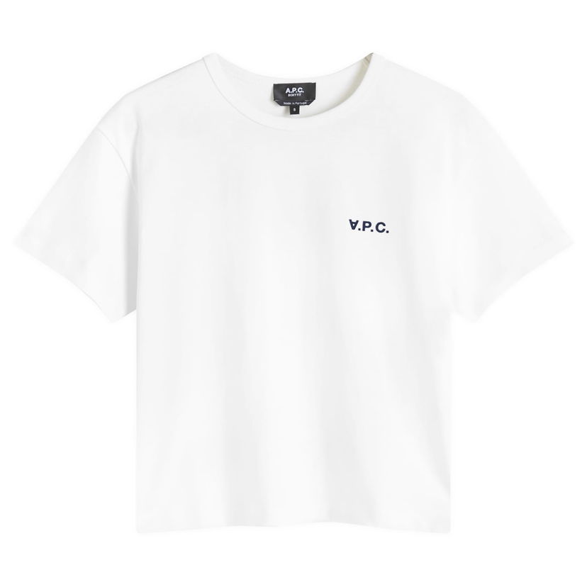 Tričko A.P.C. Boxy Fit Logo T-Shirt Biela | COHBQ-F26390-TAE