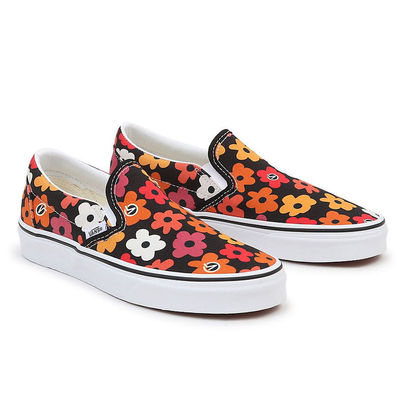 Tenisky a topánky Vans Classic Slip-On Flower Čierna | VN0A3UT7BML