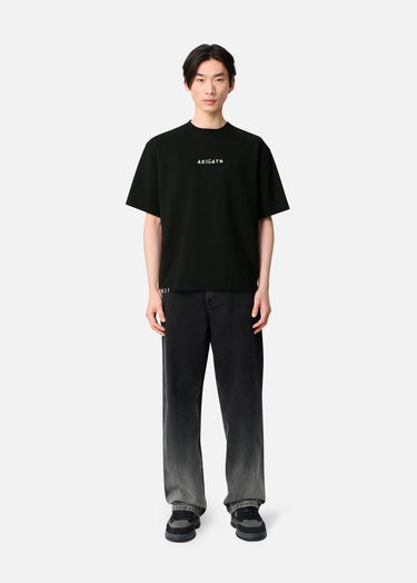 Tričko AXEL ARIGATO Men's Arigato Threaded T-Shirt Čierna | A3443002, 4