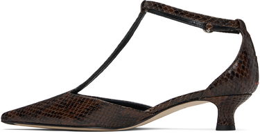 Starostlivosť o obuv Aeyde Aeyde Liz T-Bar Kitten Heels Hnedá | A11-PU0596006003-225, 2