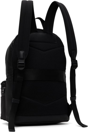 Batoh BOSS Twill Backpack with Logo Trim Čierna | 50547405, 3