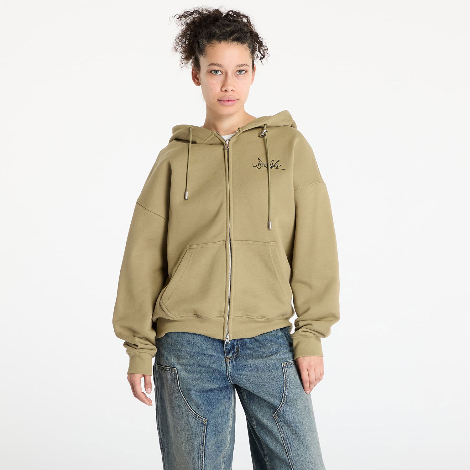 Mikina Footshop FTSHP Everyday Zip Hoodie Zelené | FTSHP_437, 1