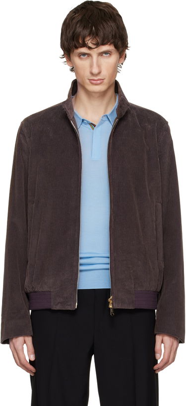 Bomber bunda Paul Smith Paul Smith Two-Tone Cotton Cord Bomber Jacket Hnedá | M1R-603Z-T02792-73, 0