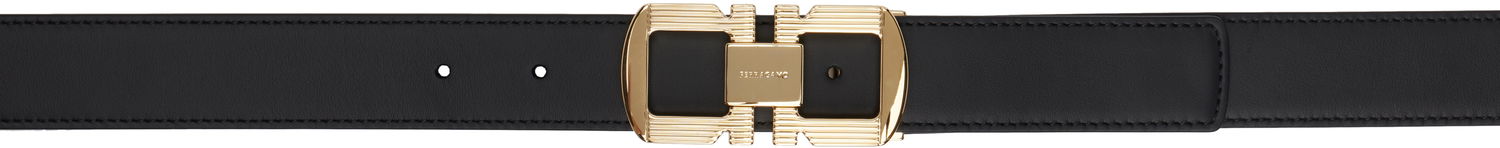 Opasok FERRAGAMO Salvatore Ferragamo Double Gancini Reversible Belt Čierna | 780460, 0