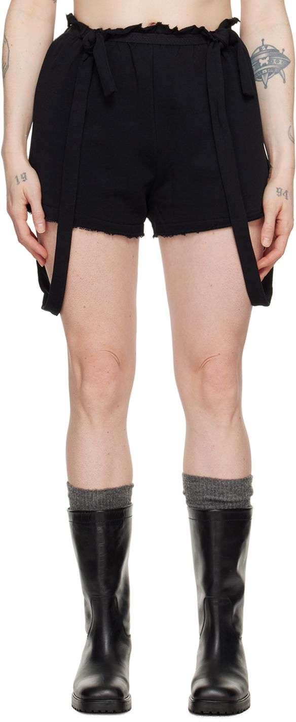 Šortky Baserange Route Tie-Waist Shorts Čierna | FLRSH-CO-SU24, 0