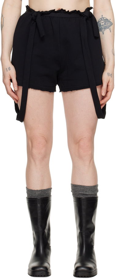 Šortky Baserange Route Tie-Waist Shorts Čierna | FLRSH-CO-SU24, 0