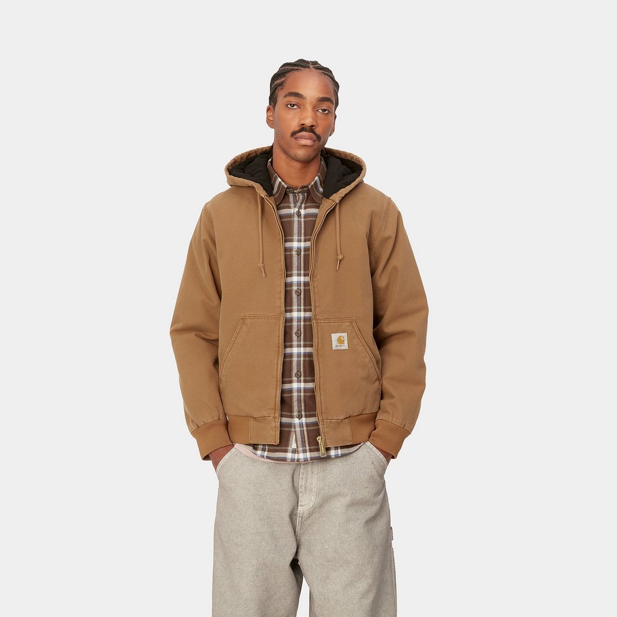 Bunda Carhartt WIP Active Jacket (Winter) "Hamilton Brown heavy stone wash" Hnedá | I023083_HZ_60, 0