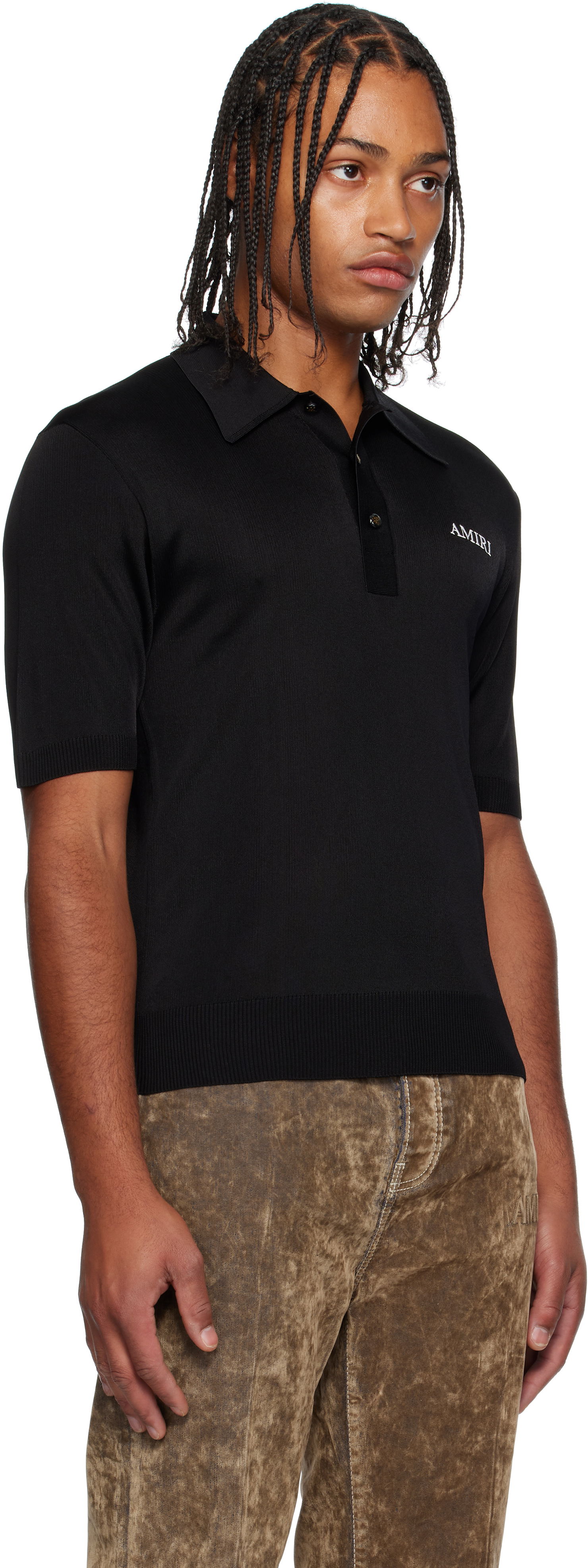 Polo tričko AMIRI AMIRI Spirit Polo Čierna | AMKNPO1067, 1