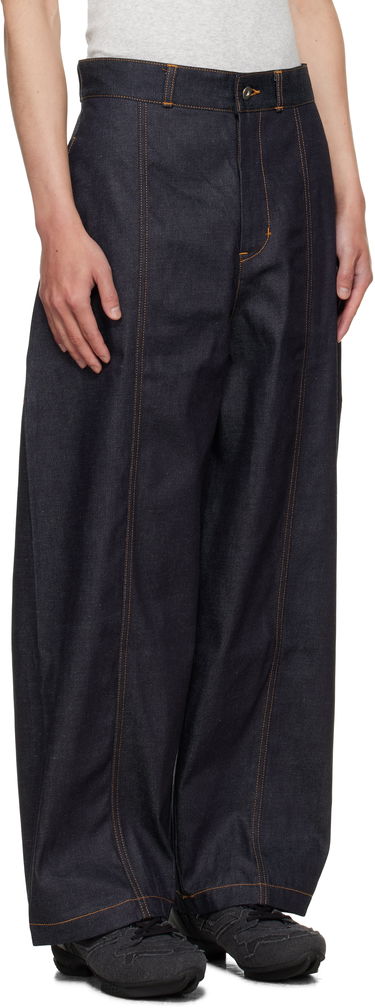 Džínsy sage NATION SAGE NATION Welt Jeans Modrá | S083 WELT TROUSER DENIM DENIM, 1