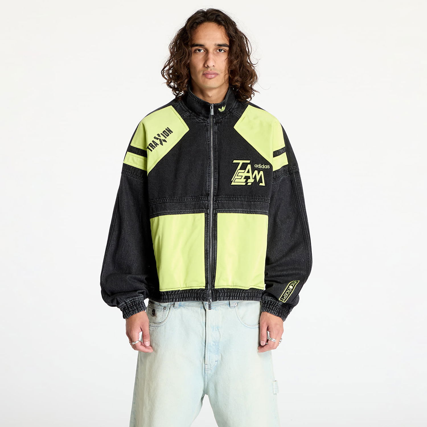 Bunda adidas Originals Adilenium Moto Denim Jacket Black Čierna | JN0824, 0